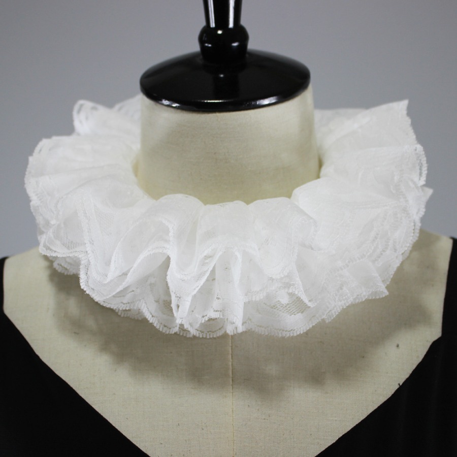 Detachable Cosplay Prop - New Women Vintage Layered Ruffled Lace