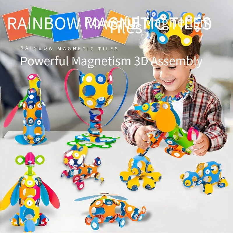 48Pcs Rainbow Magnetic Sheet K - Cosplay Prop Kit recension och pris