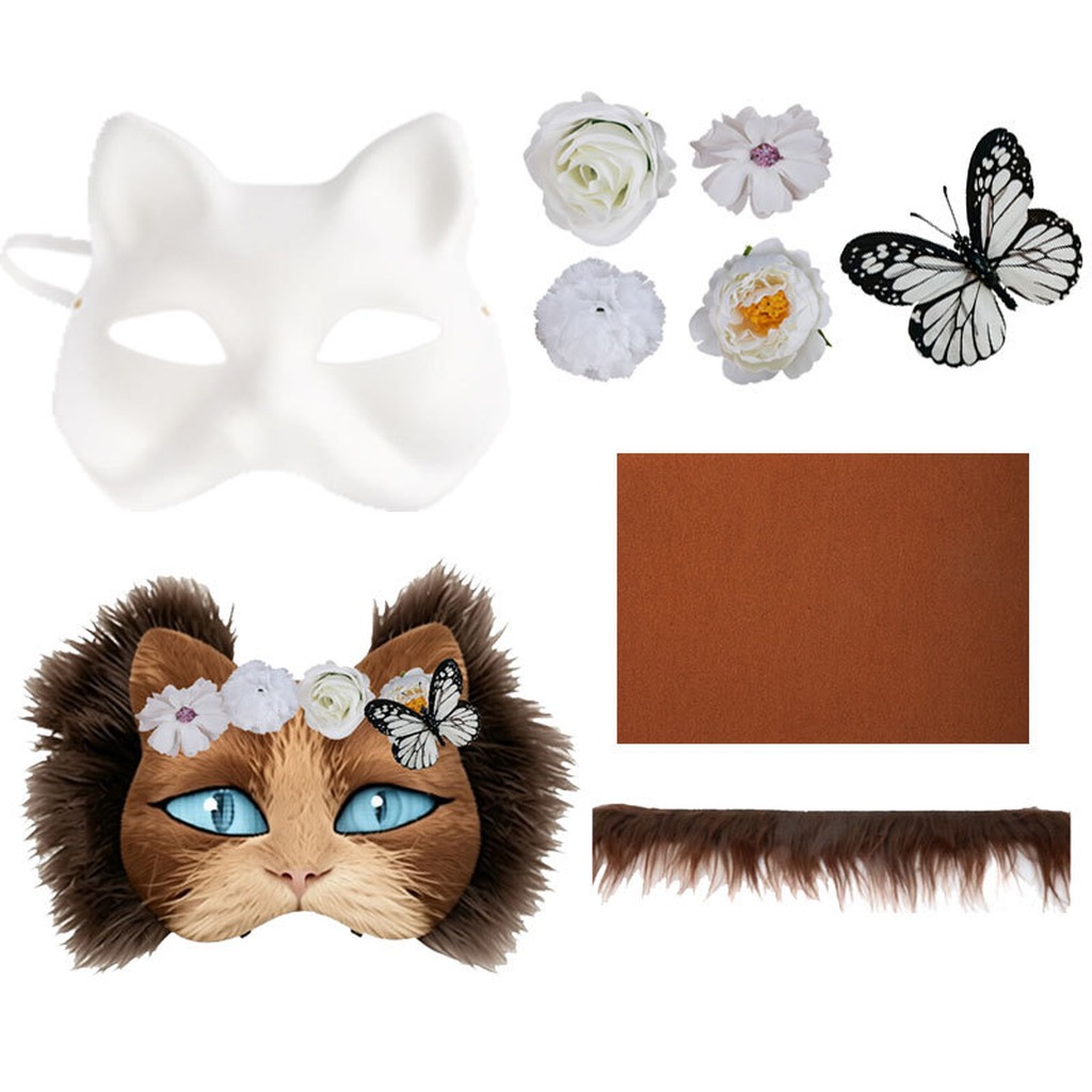 Mask With Diy Painting Set For - Cosplay Prop Painting recension och pris