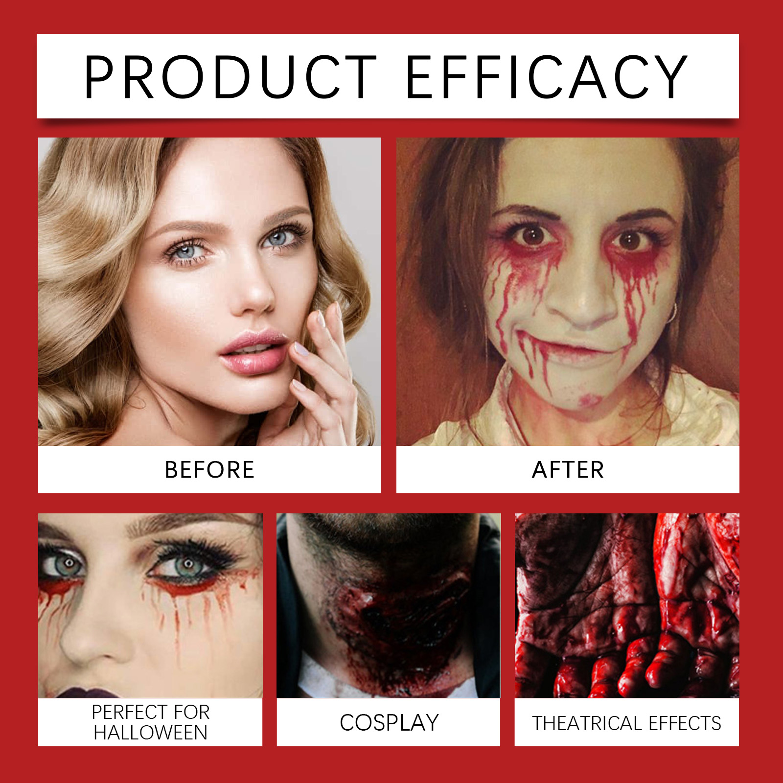 Professional Halloween Fake Bl - Cosplay Prop Paint recension och pris