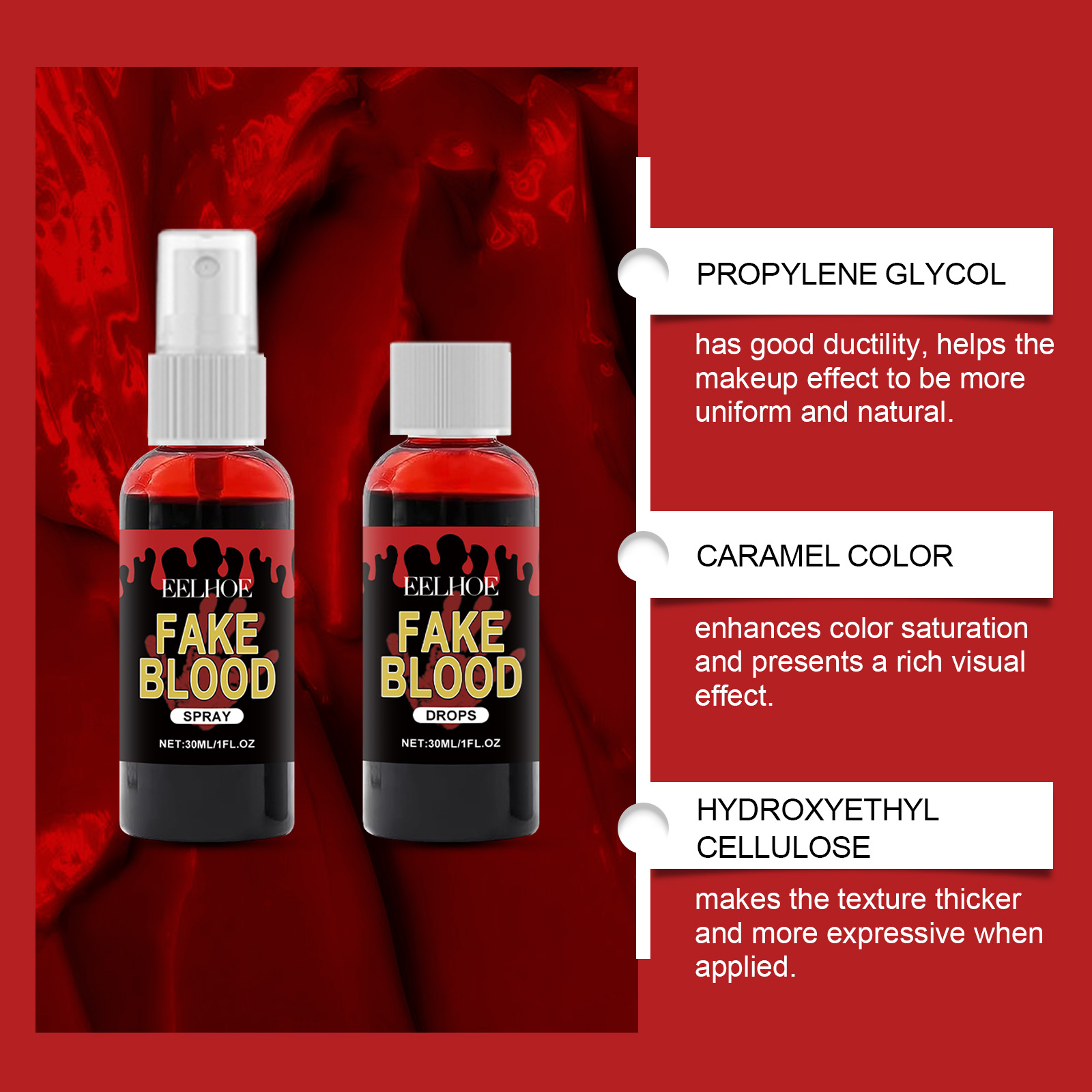 Professional Halloween Fake Bl - Cosplay Prop Paint recension och pris