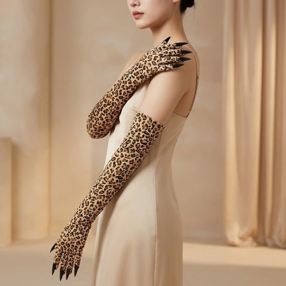 Long Sleeve Leopard Pattern Gl - Free Cosplay Prop Patterns recension och pris