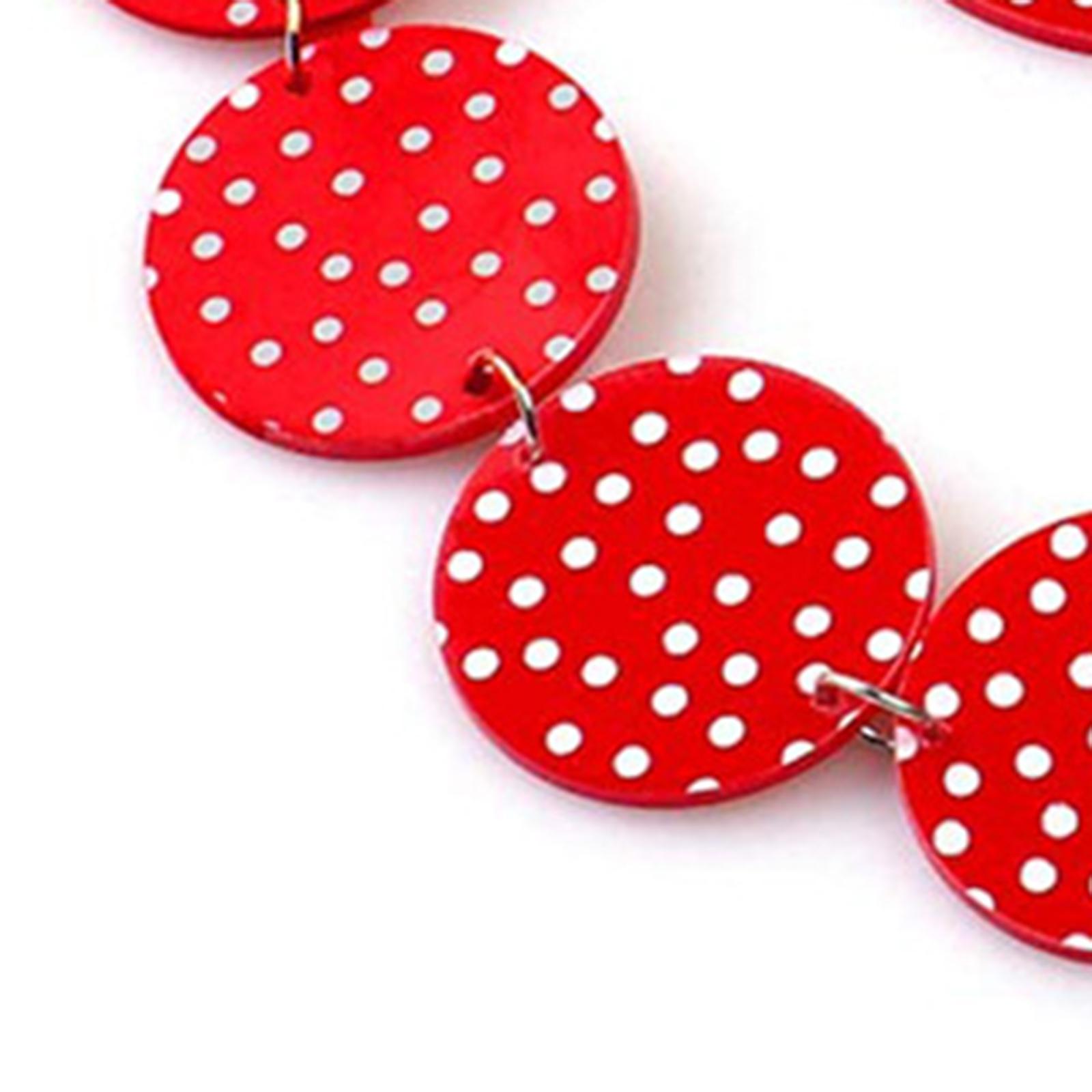 50'S Design Earrings and Neckl - Magnetic Clasp Cosplay recension och pris