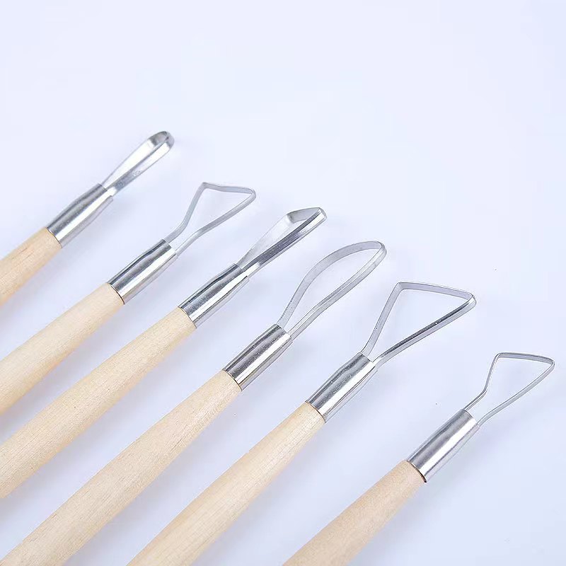 6PCS wooden handle wax pottery - Craft Knife Set recension och pris